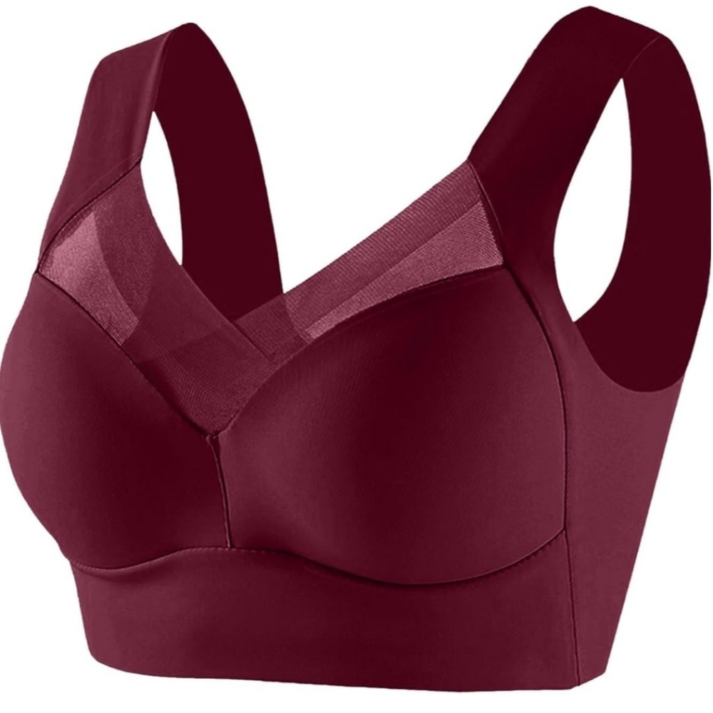 Womens Bra Seamless Sexy Push Up Wireless Bra Posture Correcting Bra
